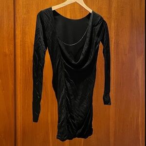 Black Long-Sleeve BCBG Dress